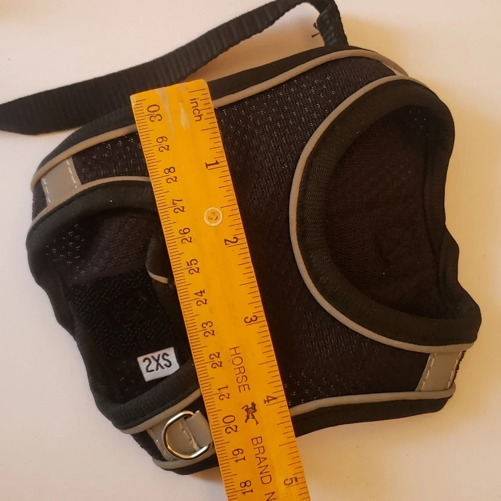 🤯3/$12 Black Leash w/ Harness Size XXS Rabbit Cat Small Dog